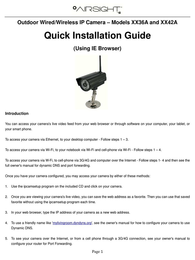 Airsight XX36A User manual