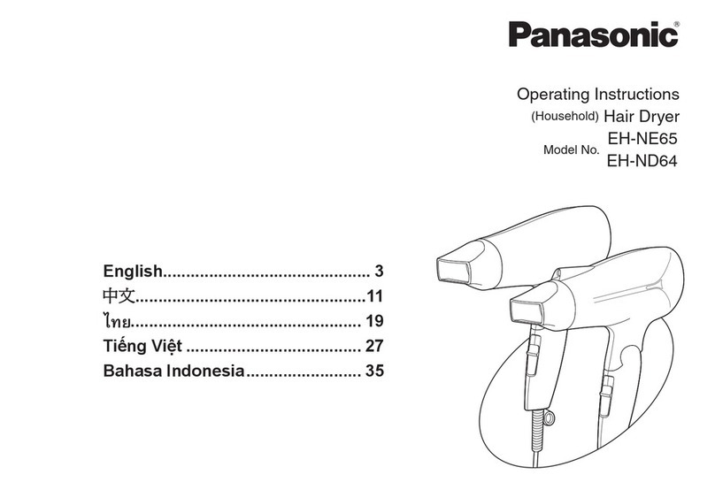 Panasonic EH-NE65-K655 operating instructions