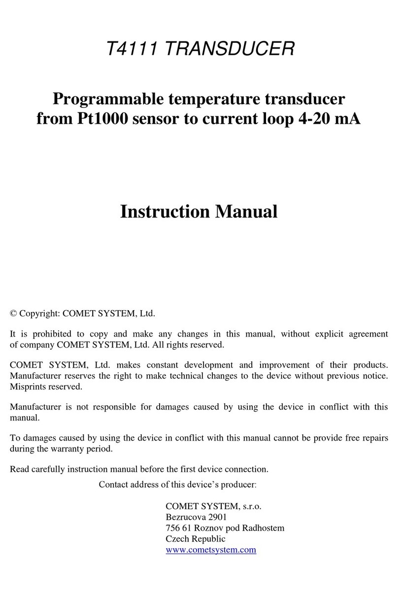 Comet T4111 User manual