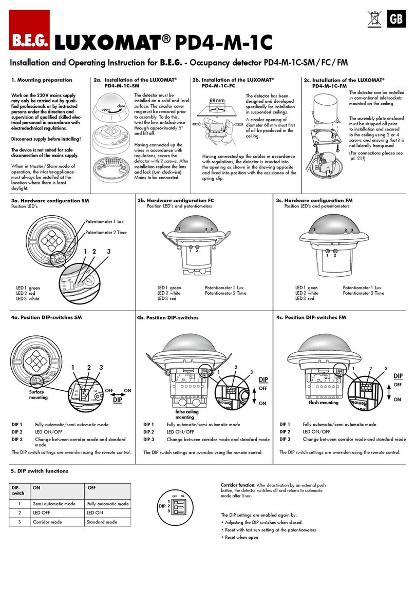 B.E.G. LUXOMAT PD4-M-1C-SM User guide