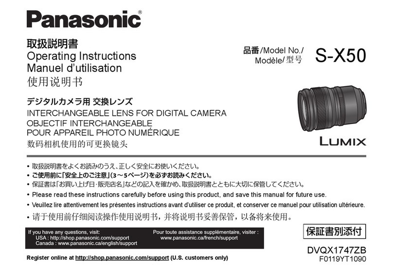 Panasonic LUMIX S-X50GC operating instructions