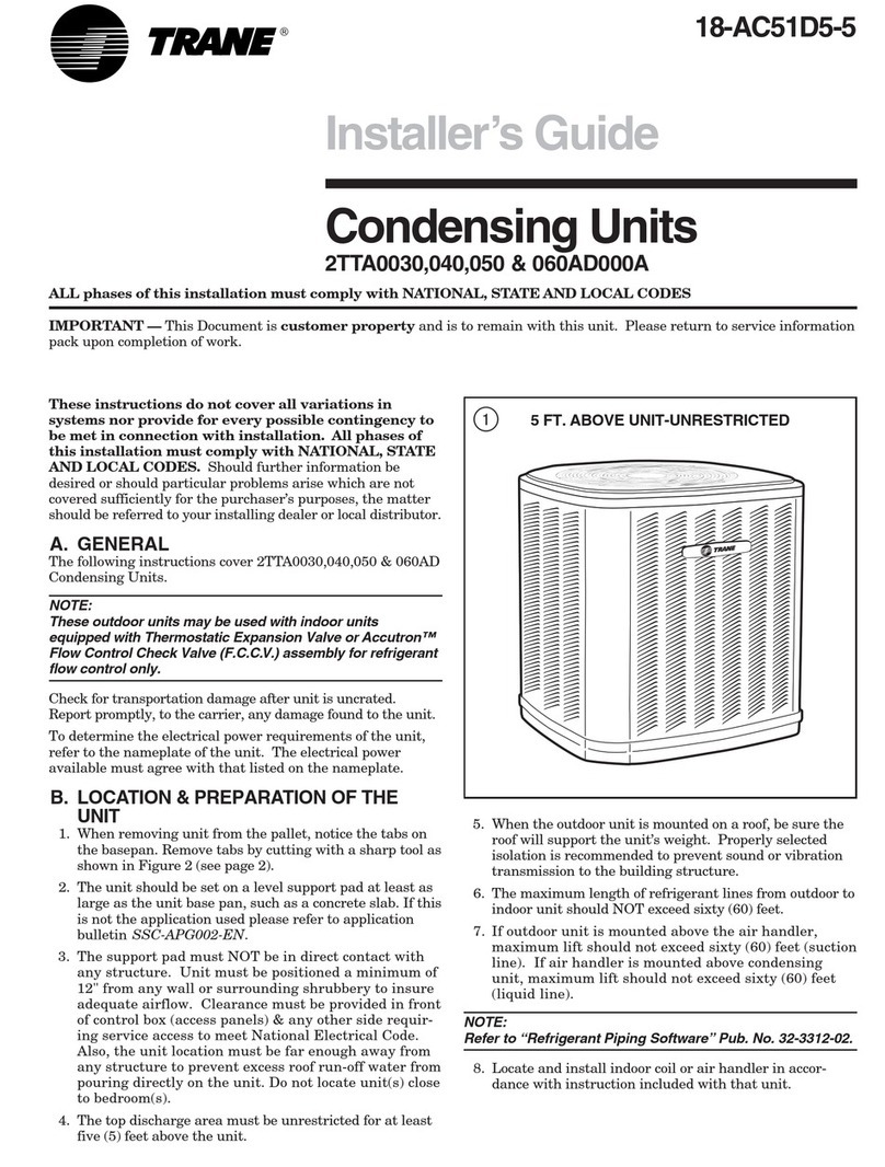 Trane 2TTA0030AD000A Assembly instructions