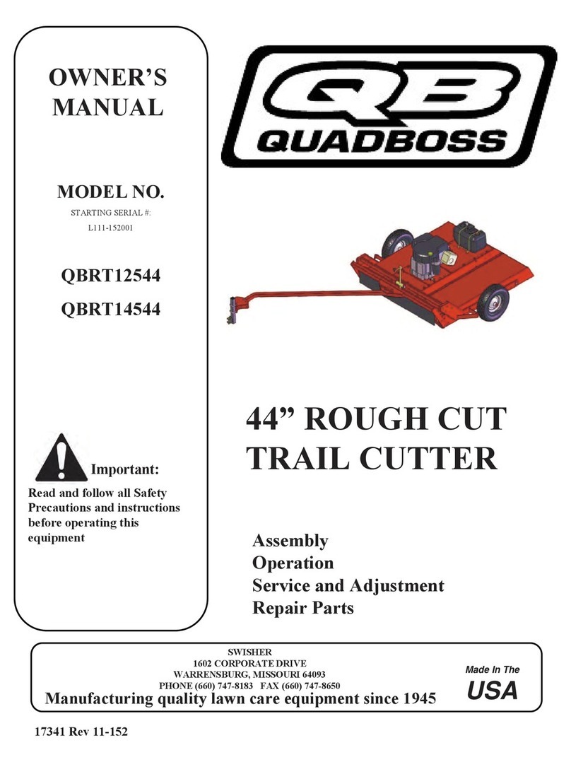 Swisher QuadBoss QBRT12544 owner's manual