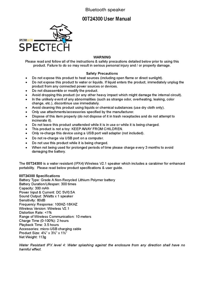 Spector&Co SPECTECH 00T24300 User manual