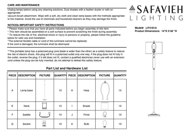 Safavieh LIT4181A User manual