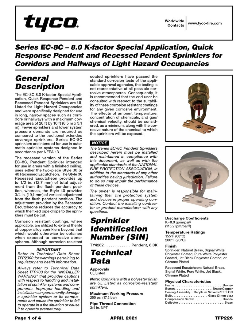 Tyco EC-8C User manual