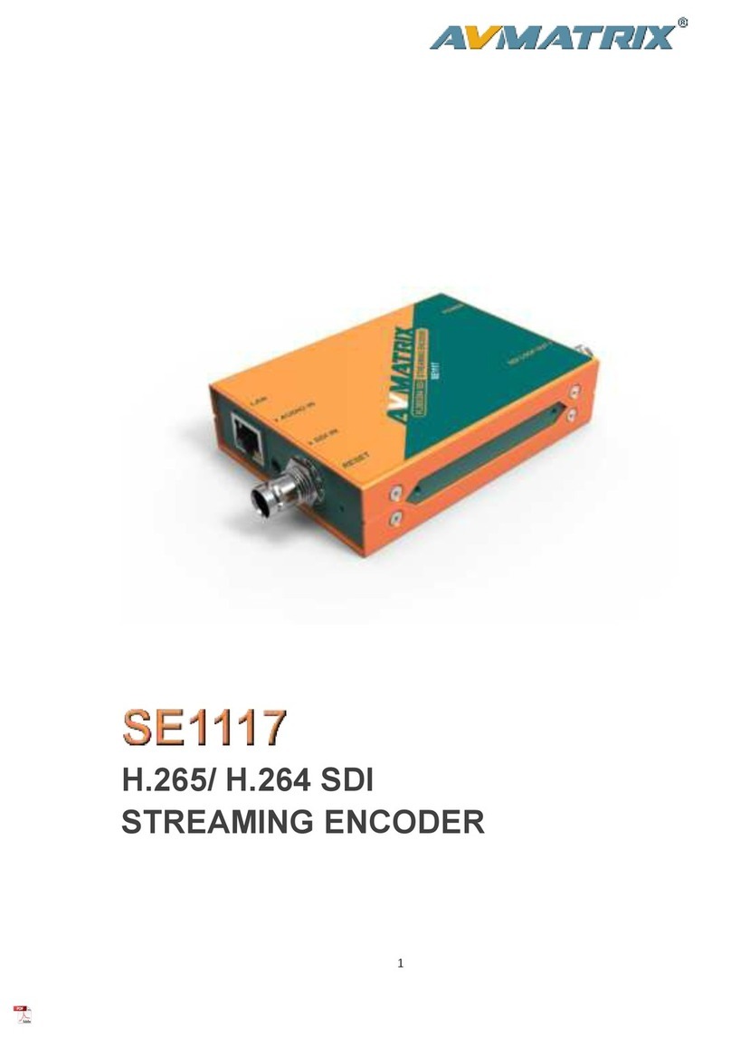 AVMATRIX SE1117 manual