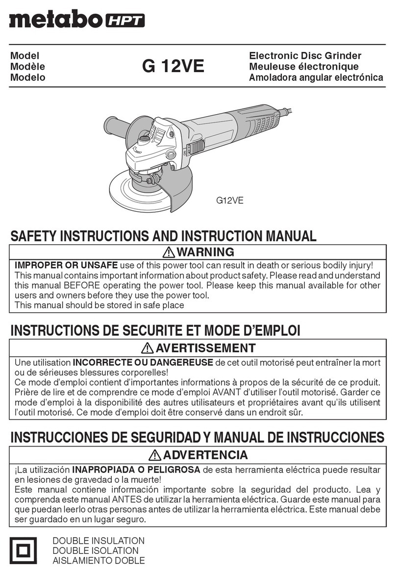 Metabo HPT G 12VE Troubleshooting guide