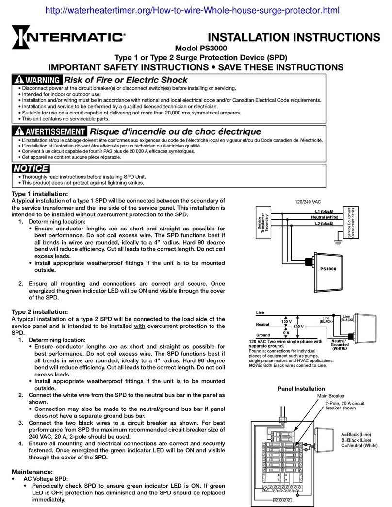 Intermatic PS3000 User manual