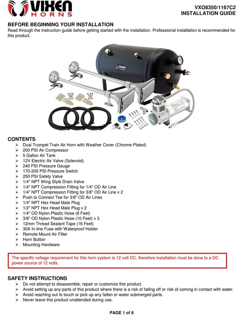 Vixen Horns VXO8350/1167C2 User manual