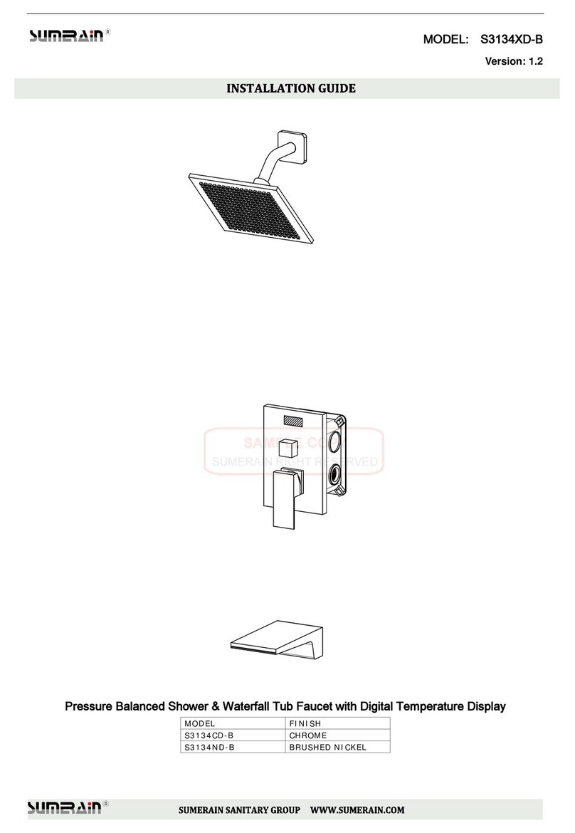 SUMERAIN S3134CD-B installation guide
