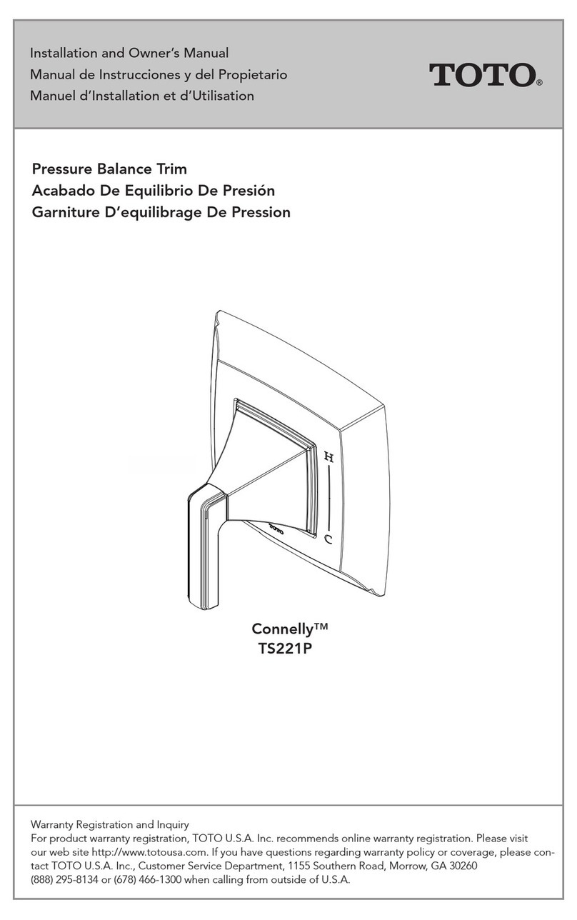 Toto Connelly TS221P Installation instructions