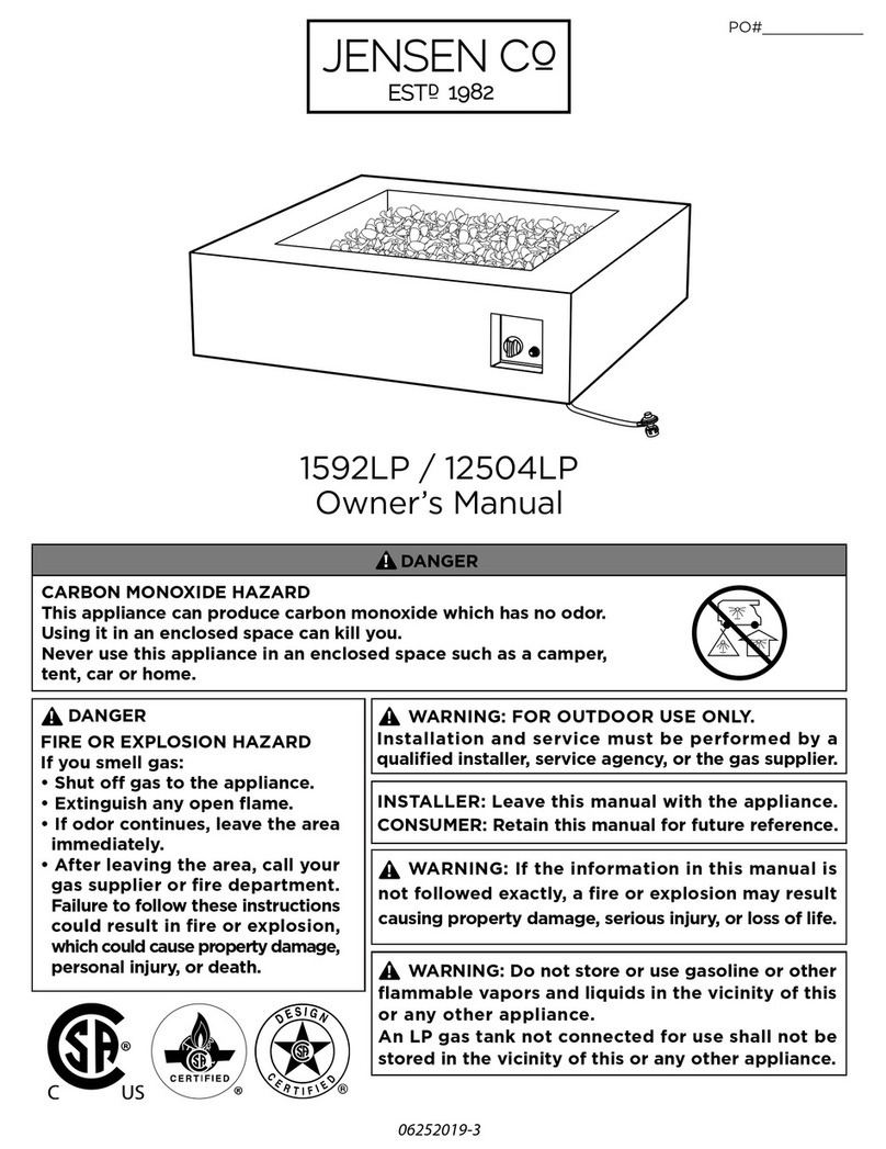 Jensen La Valle Square 1592LP owner's manual