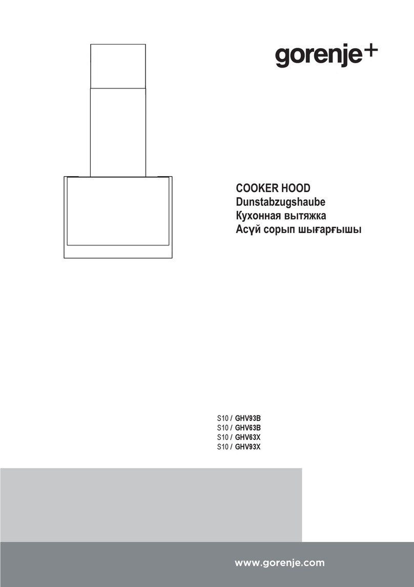 Gorenje Plus S10/GHV93B manual