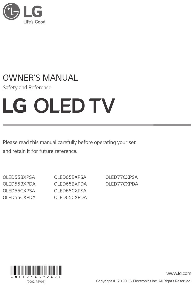LG OLED55BXPDA User manual