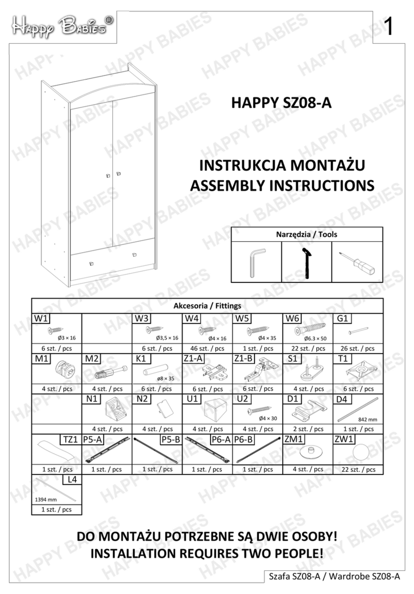 Happy Babies HAPPY SZ08-A Assembly instructions Happy Babies HAPPY SZ08-A Assembly instructions