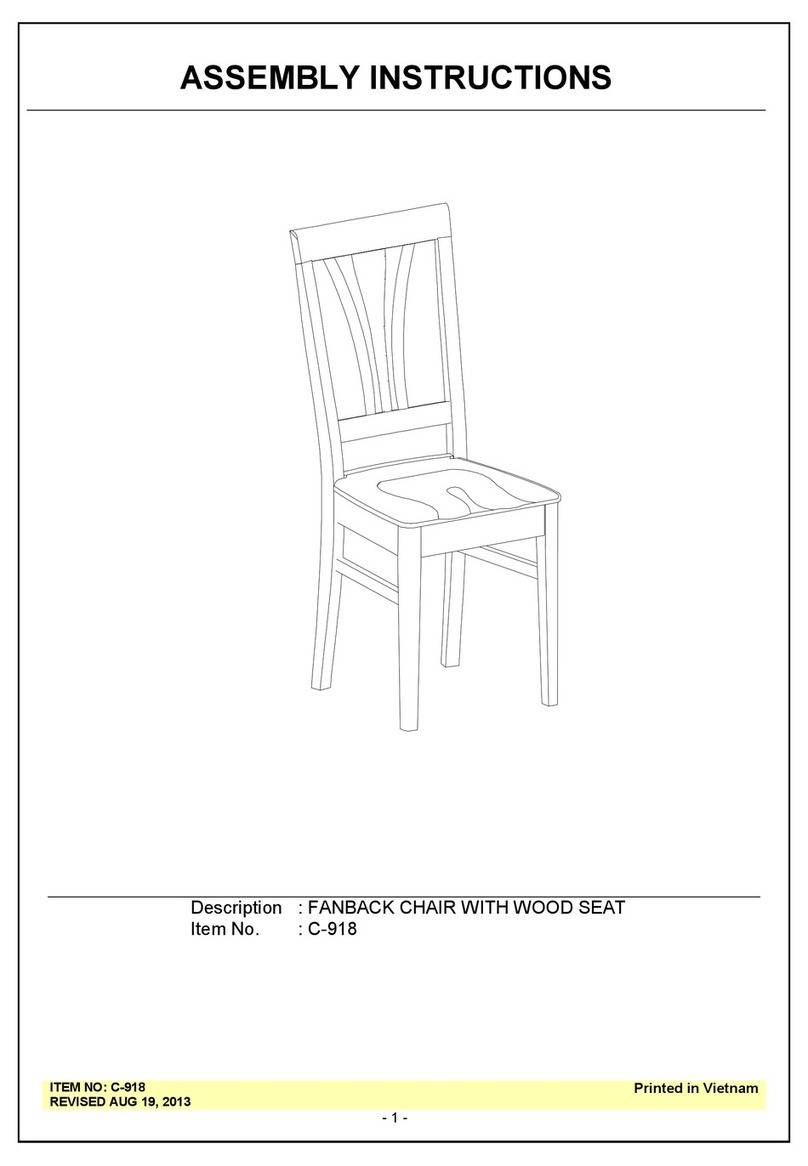Unfinished Furniture of Wilmington C-918 Assembly instructions