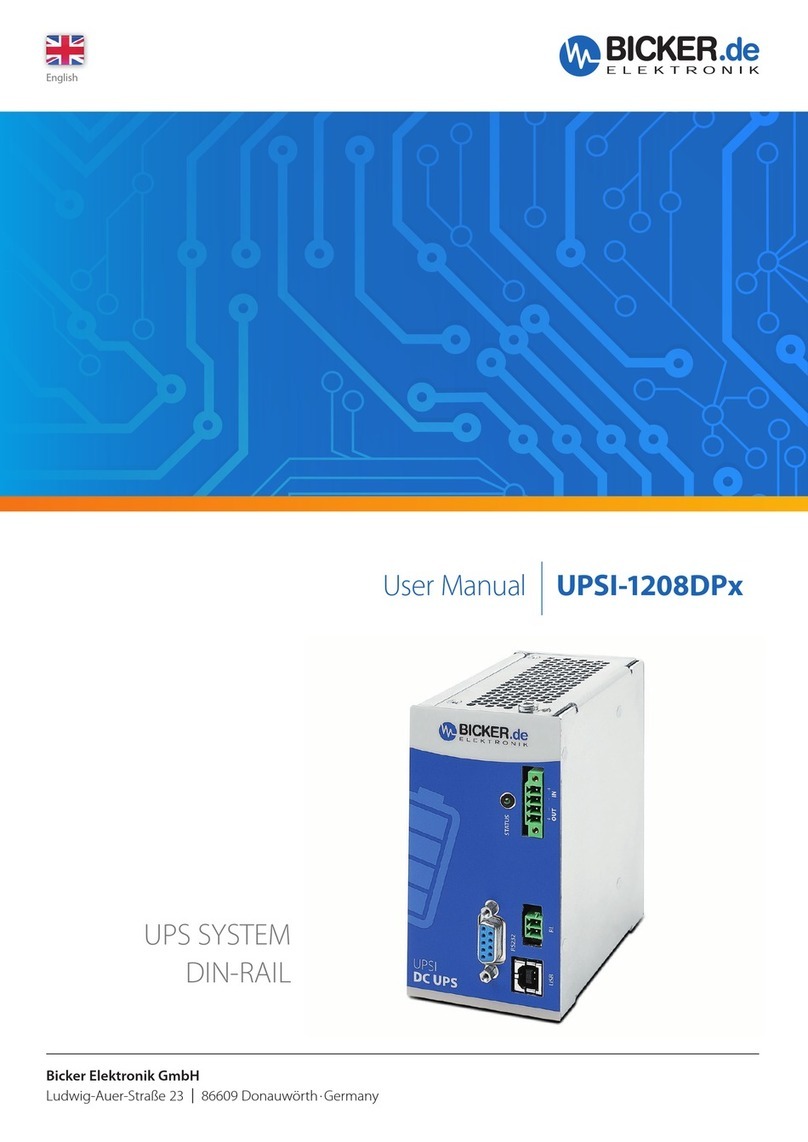 Bicker UPSI-1208DPx user manual