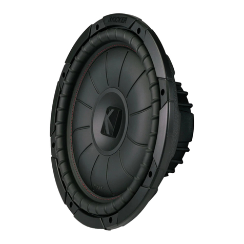 Kicker COMPVT CVT124 User manual