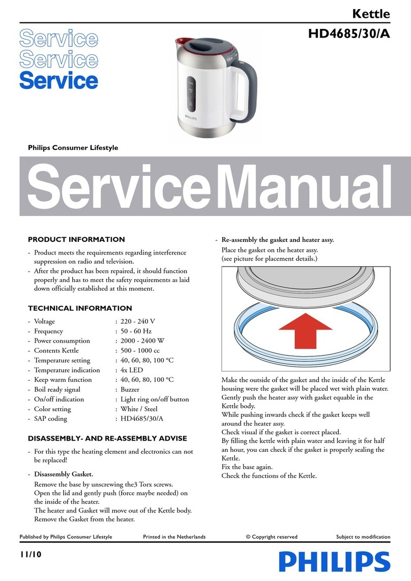 Philips HD4685/30/A Service manual
