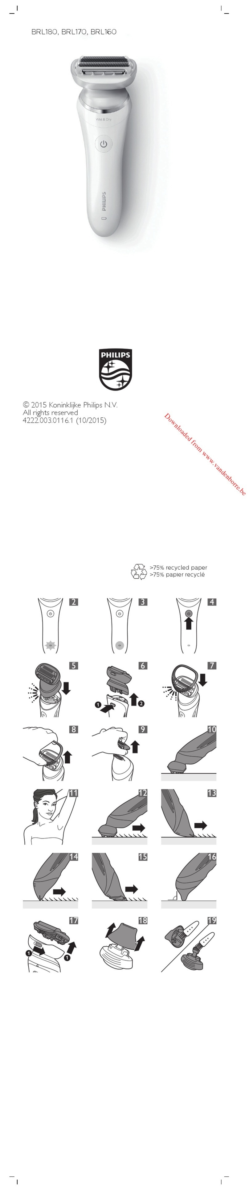 Philips BRL170 User manual
