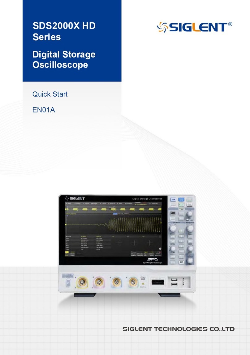 SIGLENT TECHNOLOGIES SDS2000 Series Operator's manual