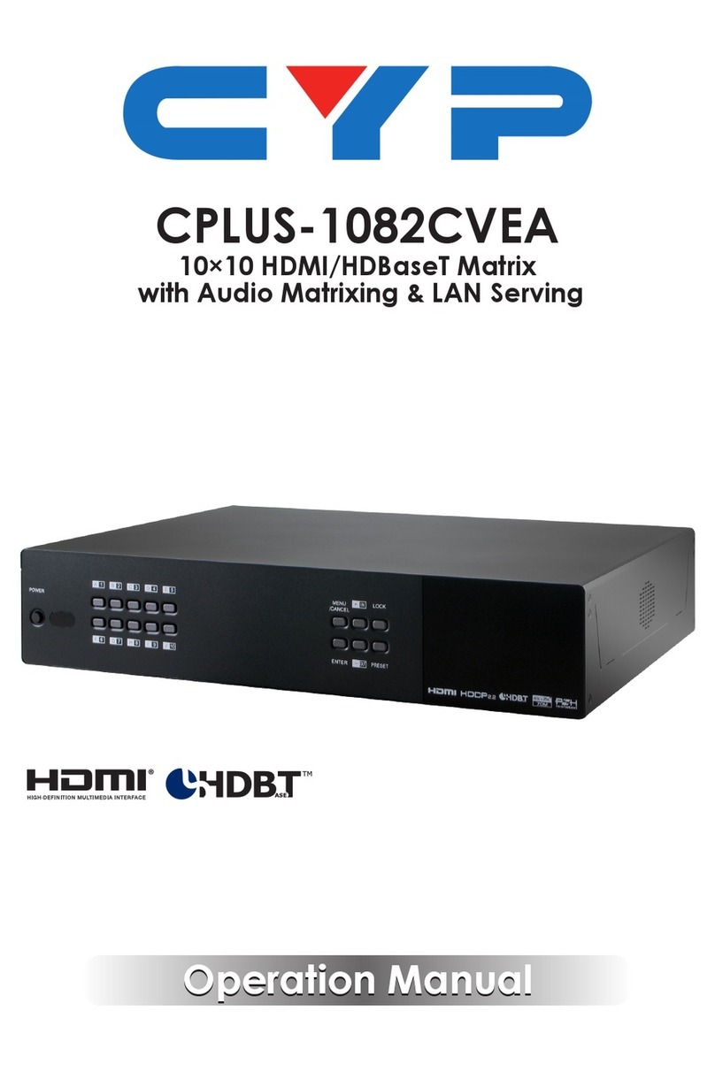 CYP CPLUS-1082CVEA Operation manual