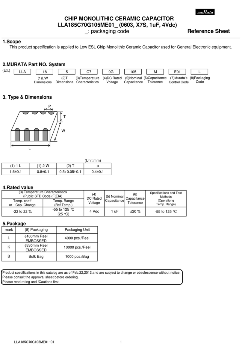 Murata LLA185C70G105ME01 Series User manual