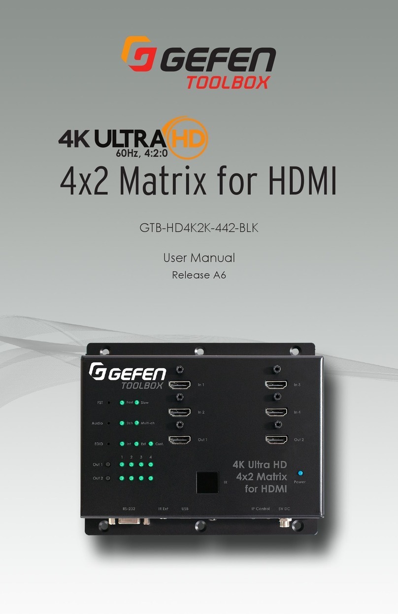 Gefen TOOLBOX GTB-HD4K2K-442-BLK user manual