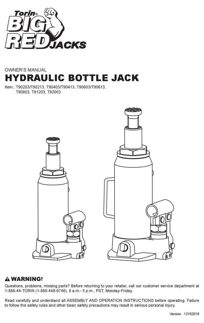 BIG RED JACKS T90203 owner's manual
