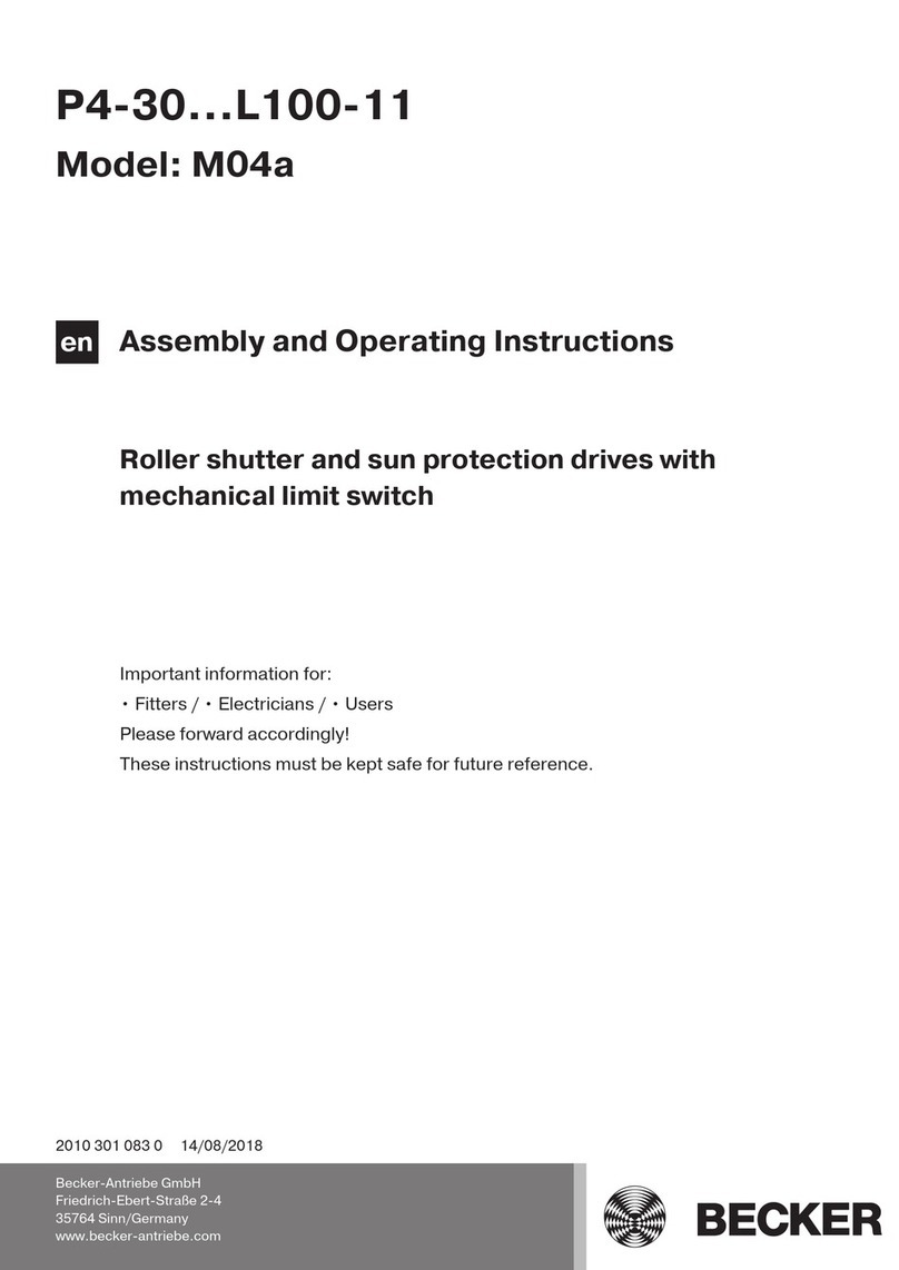 Becker M04a User manual