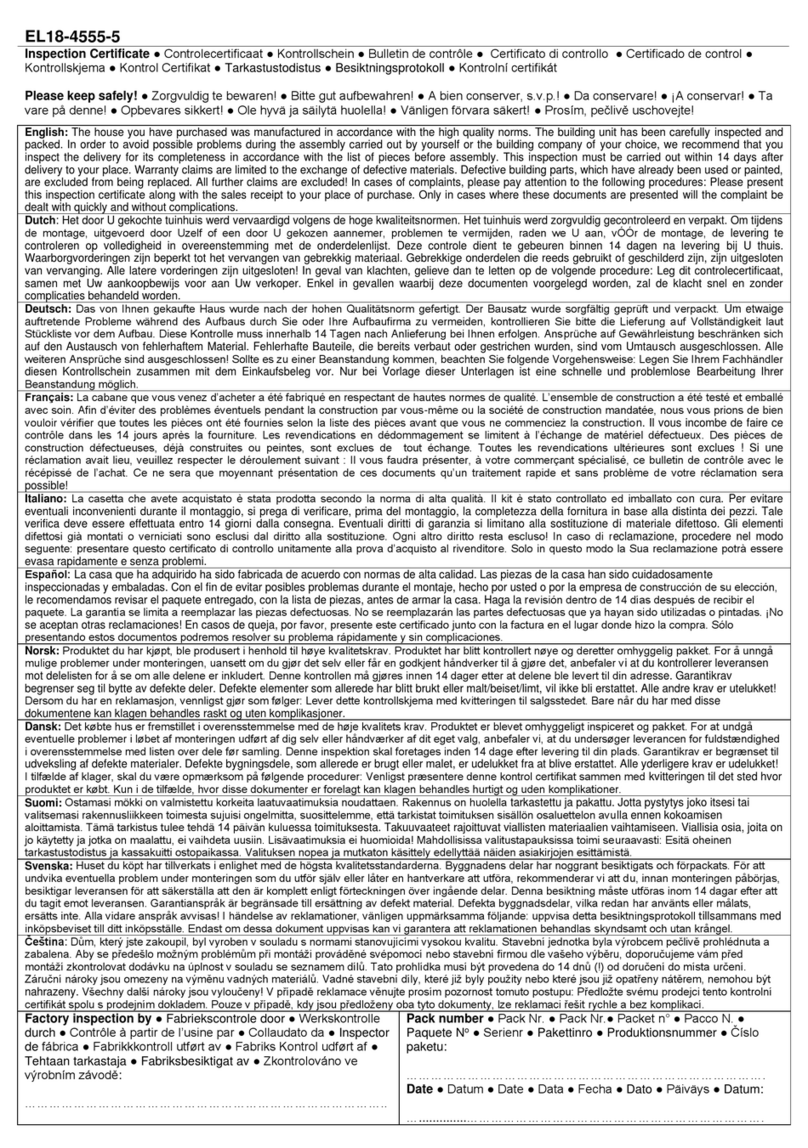 Palmako Charlotte EL18-4555-5 User manual