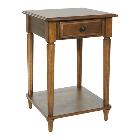 OSP Home Furnishings BANDON BNN09 Assembly instructions