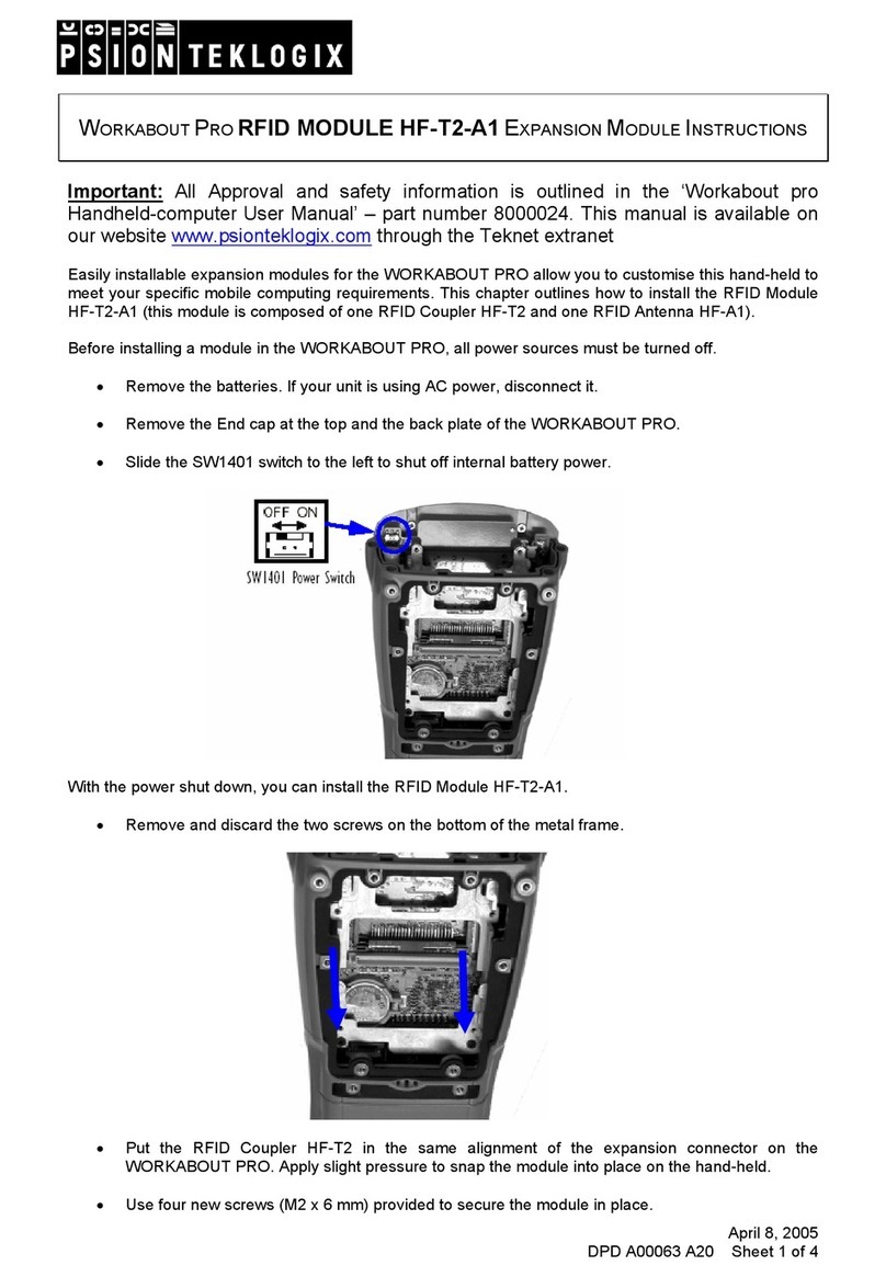 Psion Teklogix HF-T2 instructions