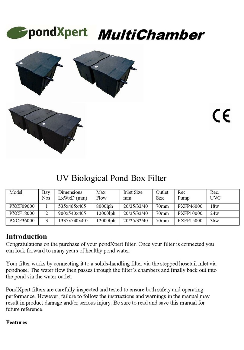 PondXpert MultiChamber PXCF09000 User manual PondXpert MultiChamber PXCF09000 User manual