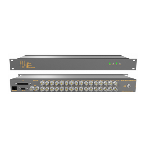 Matrix Switch Corporation MSC-1HD1616S User manual