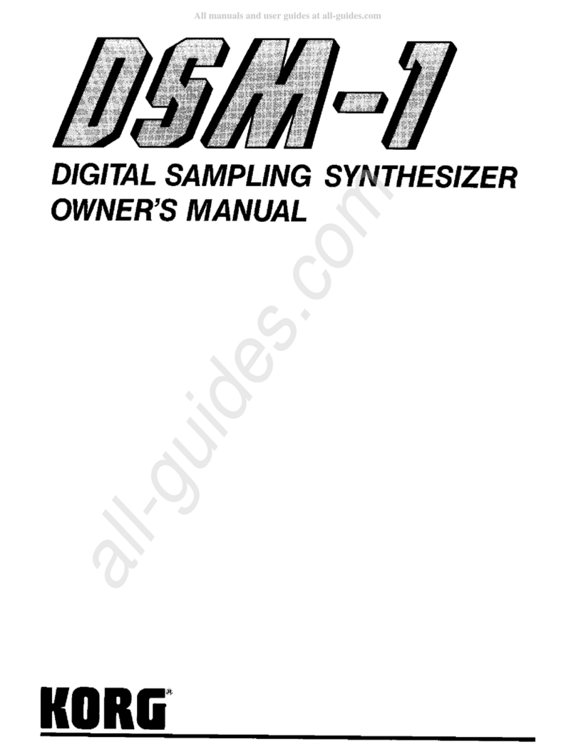 Korg DSM-1 owner's manual