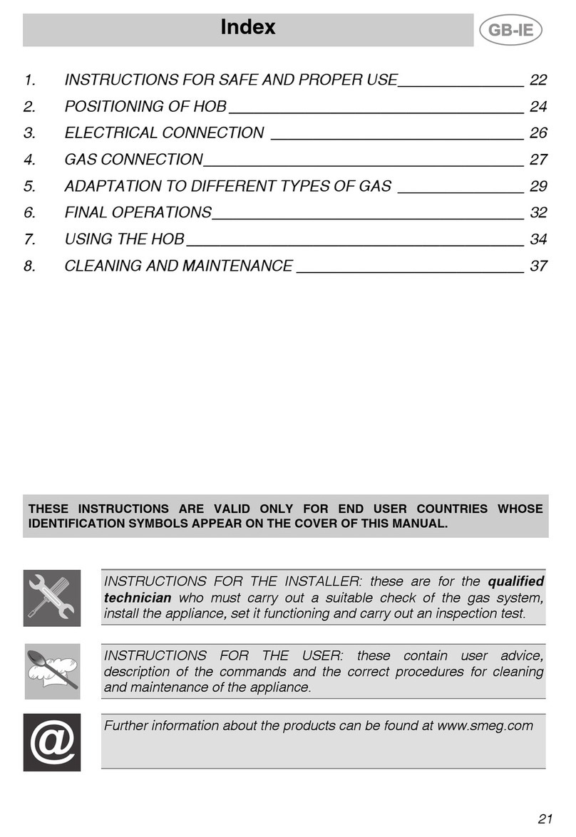 Smeg SR264XGH User manual