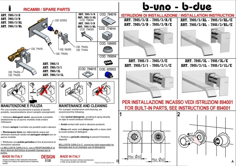BELLOSTA 7905/3/A User manual BELLOSTA 7905/3/A User manual