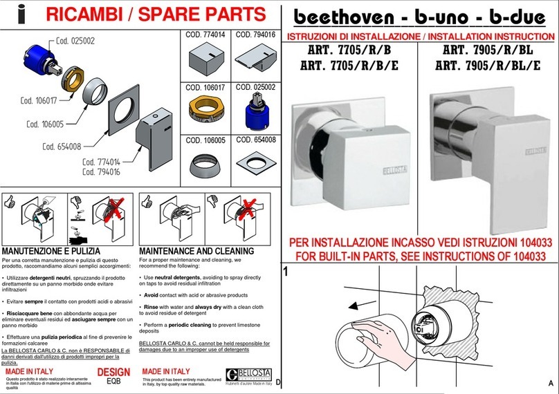BELLOSTA 7705 installation instructions