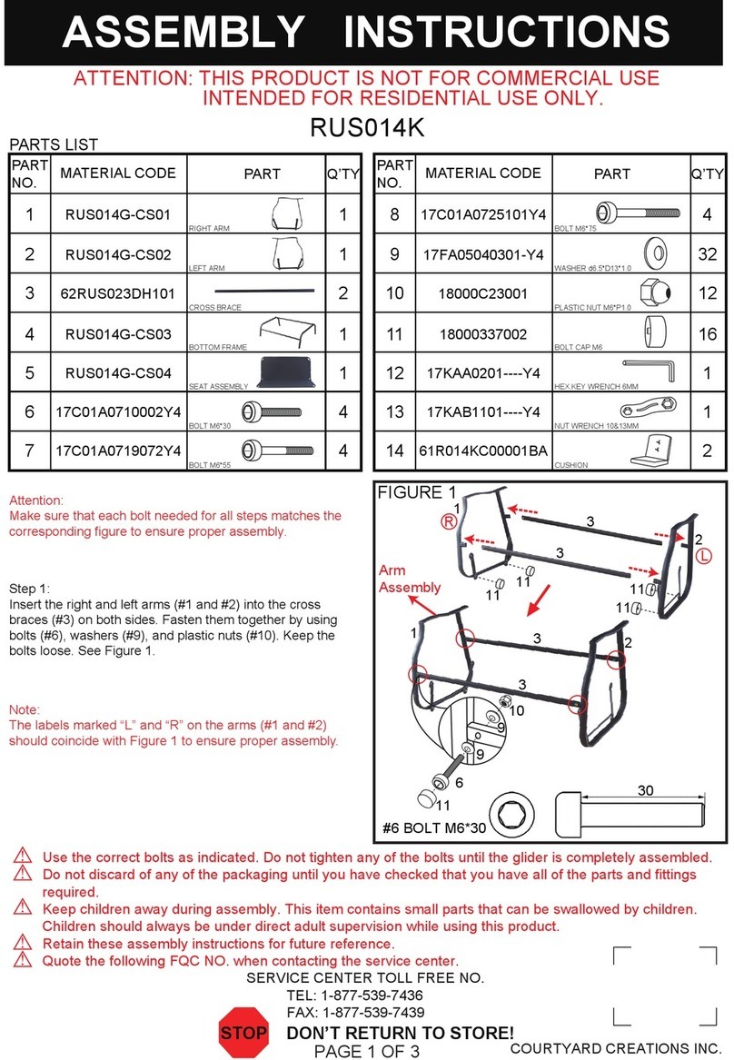 Courtyard Creations RUS014K User manual