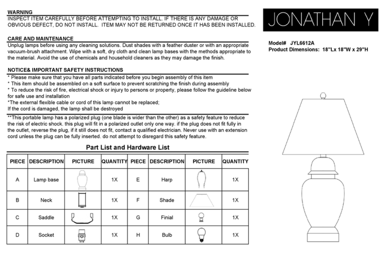 JONATHAN Y JYL6612A User manual