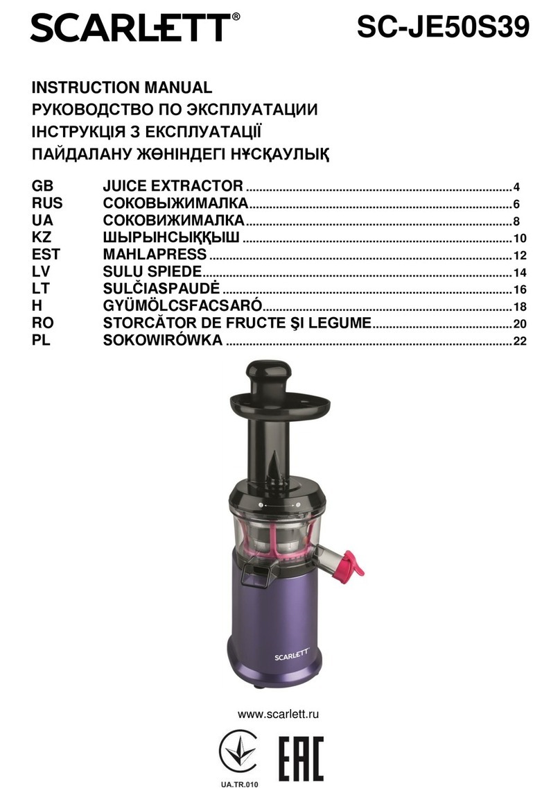 Scarlett SC-JE50S39 User manual