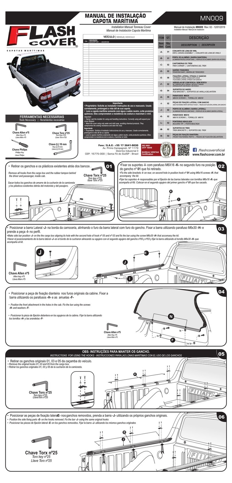 Flash Cover MN009 installation manual