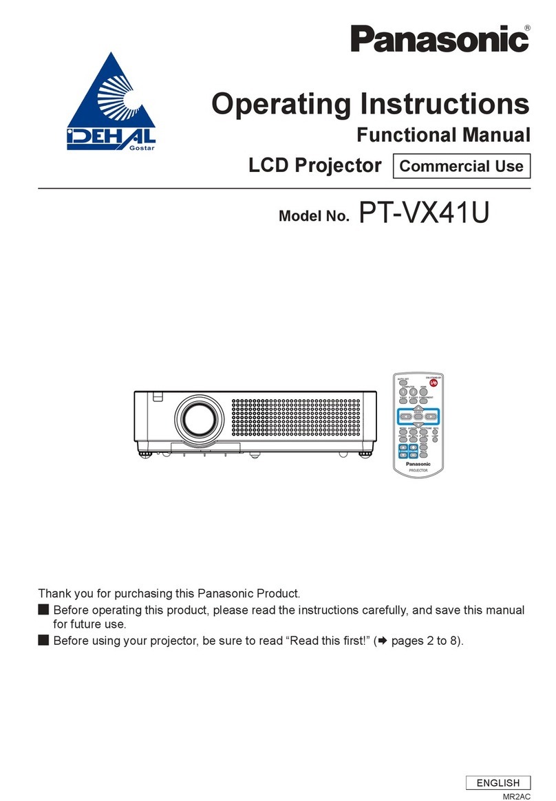 Panasonic PT-VX41U operating instructions