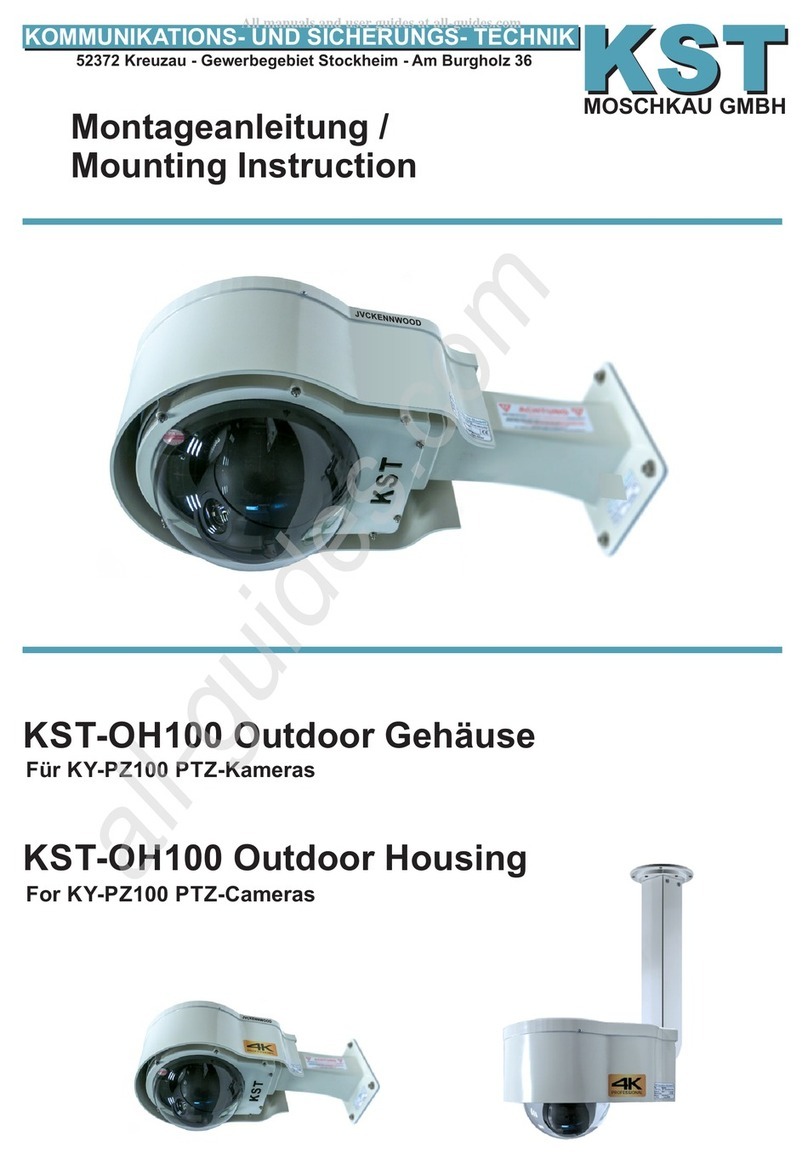 KST KST-OH100WM-SH Mounting instruction