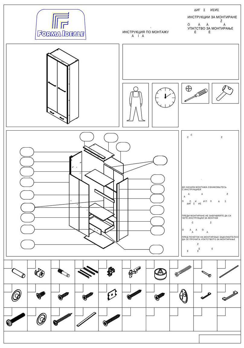 Forma Ideale UNIVERSAL 2K1F Assembling Instruction