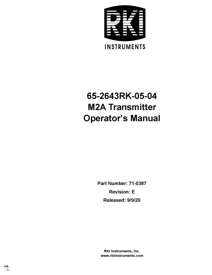 RKI Instruments 65-2643RK-05-04 User manual