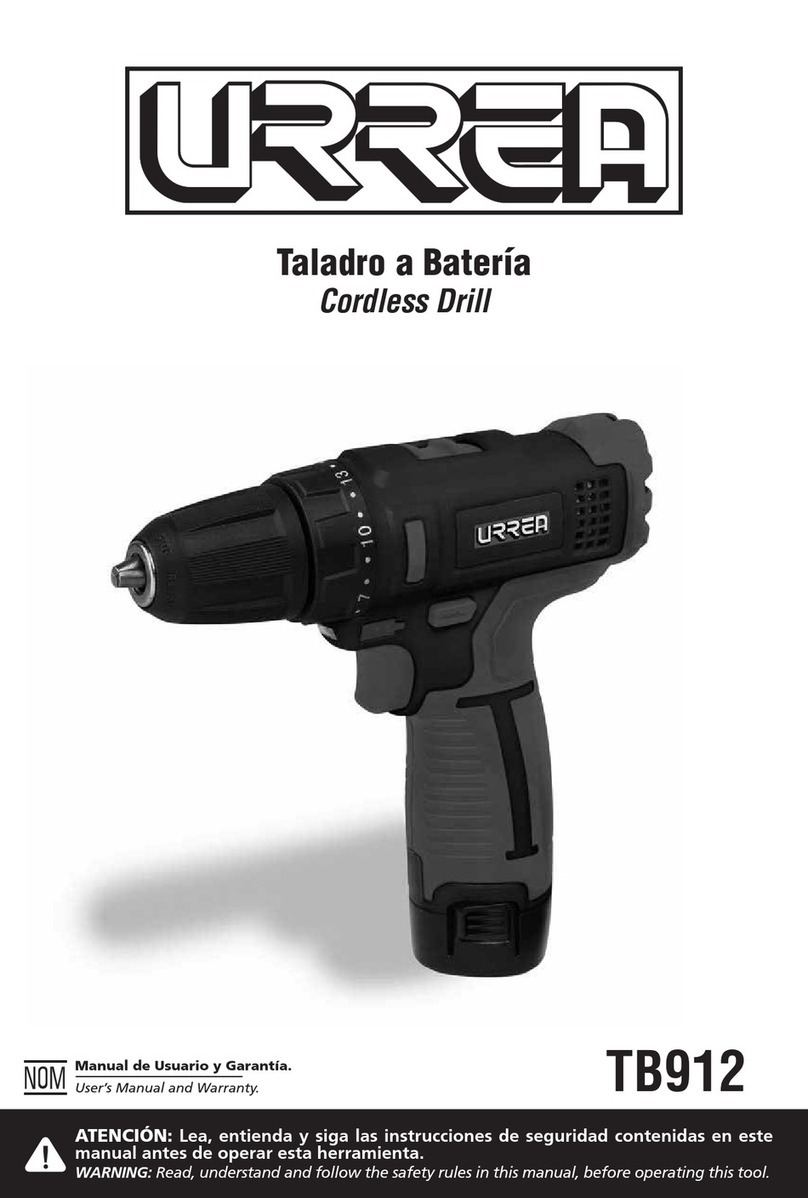 Urrea TB912 User's Manual and Warrantly