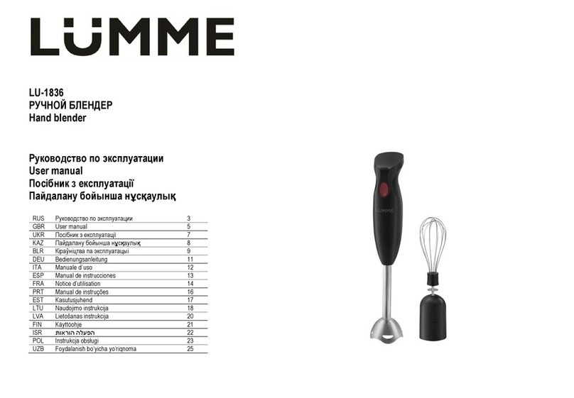 Lumme LU-1836 User manual